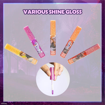 Disney Frozen 12 Piece Plant Based Lip Gloss Set - Girls Party Favors, First Makeup, Ages 3+ by Townley Girl Avelisse