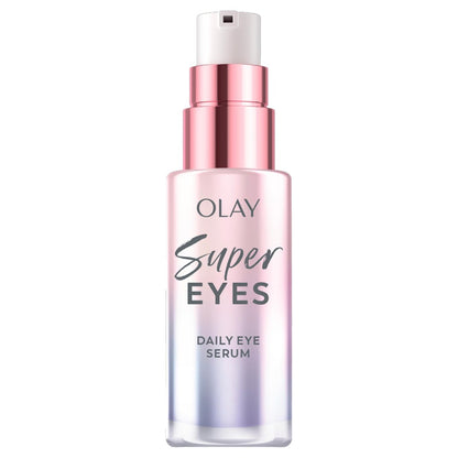 Olay Super Eye Serum - Vitamin C, Caffeine, Niacinamide, Amino Peptide, Aloe Vera - Brightens Dark Circles, Anti-Wrinkle, Anti-Aging, Brightening, Smooths Fine Lines, Firming, Hydrating, 0.45 Oz Avelisse