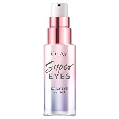 Olay Super Eye Serum - Vitamin C, Caffeine, Niacinamide, Amino Peptide, Aloe Vera - Brightens Dark Circles, Anti-Wrinkle, Anti-Aging, Brightening, Smooths Fine Lines, Firming, Hydrating, 0.45 Oz Avelisse