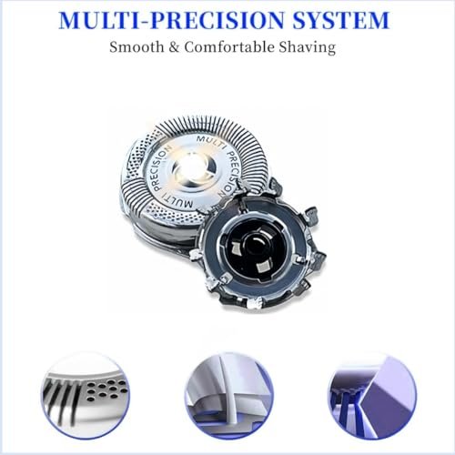 SH50/52 Replacement Heads Compatible with Philips Norelco Series 5000 - Upgrade 3-Pack Shaving Blades Avelisse