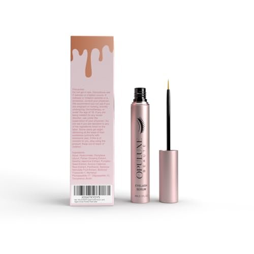 Opuluxe Beaute Eyelash Growth Serum – Vegan & Organic Formula for Thicker Lashes, Rose Gold - görsel 8