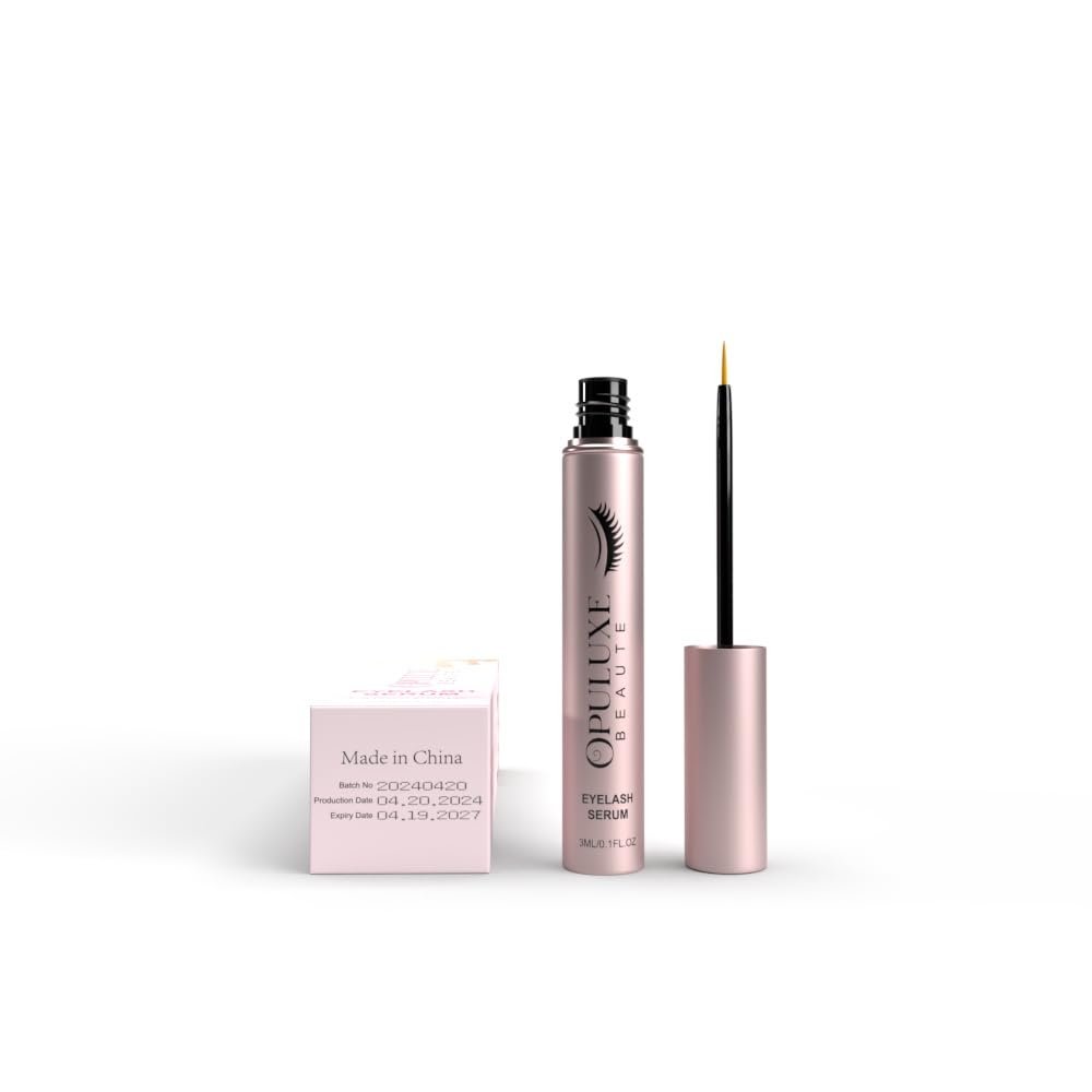 Opuluxe Beaute Eyelash Growth Serum – Vegan & Organic Formula for Thicker Lashes, Rose Gold - görsel 13