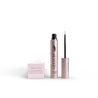 Opuluxe Beaute Eyelash Growth Serum – Vegan & Organic Formula for Thicker Lashes, Rose Gold