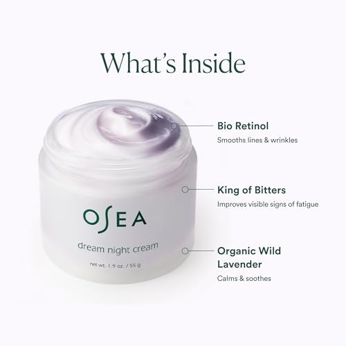 OSEA Dream Night Cream with Bio-Retinol - Anti-Aging Hydrating Face Cream, Plumps & Firms, 1.9 oz Avelisse