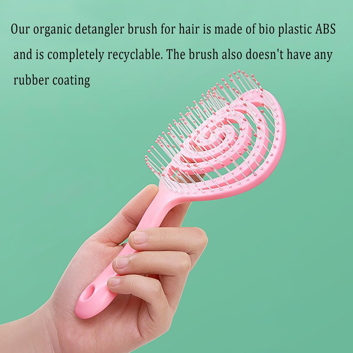 4-Piece Hair Comb Set for Women & Kids – Skin-Friendly, Anti-Static Fine Hair Combs with Scalp Massager – Ultra-Soft Nylon Bristles (Lilac, Light Pink, Lemon Yellow, Turquoise) - görsel 11