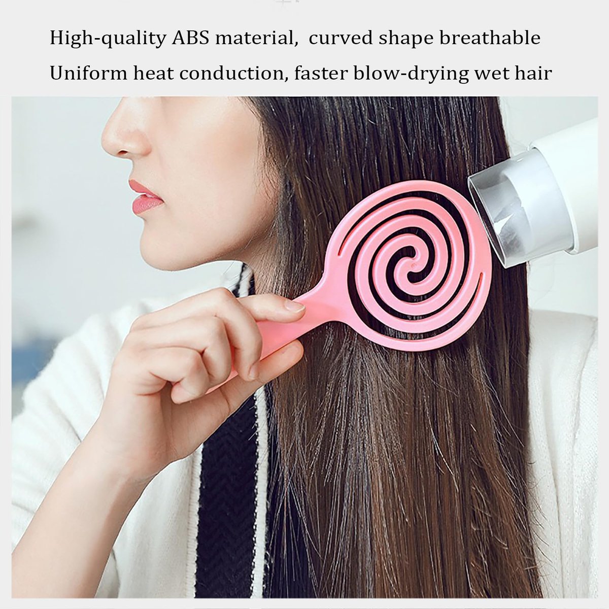 4-Piece Hair Comb Set for Women & Kids – Skin-Friendly, Anti-Static Fine Hair Combs with Scalp Massager – Ultra-Soft Nylon Bristles (Lilac, Light Pink, Lemon Yellow, Turquoise) - görsel 7