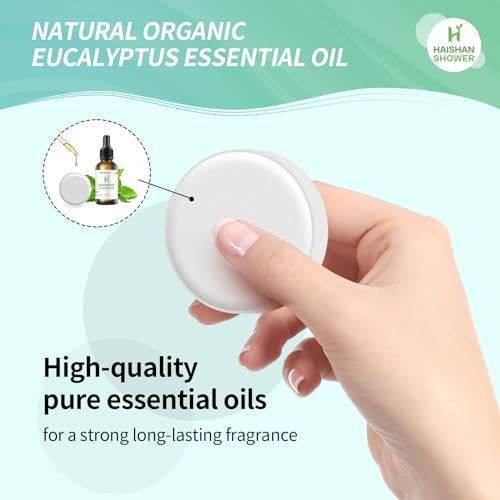 Organic Eucalyptus & Mint Shower Steamers Aromatherapy - 5-Pack Basket Gift Set for Mom, Wife, Women, Men - görsel 8