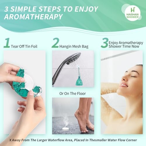 Organic Eucalyptus & Mint Shower Steamers Aromatherapy - 5-Pack Basket Gift Set for Mom, Wife, Women, Men - görsel 12