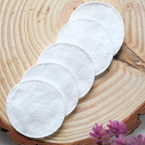230gsm Cotton Rounds 200 Count – 100% Pure Cotton Pads for Face, Makeup Remover, Toner, Baby Care – Hypoallergenic, Lint-Free, Extra Absorbent Avelisse