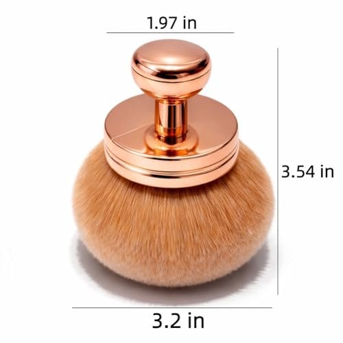 GOERTI Extra Large Self Tanner Brush – Ultra-Dense Kabuki Foundation Brush for Streak-Free Tanning Mousse, Bronzer, Body Foundation & Glow Cream Avelisse