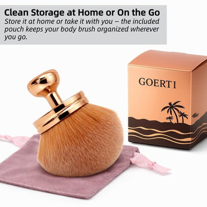 GOERTI Extra Large Self Tanner Brush – Ultra-Dense Kabuki Foundation Brush for Streak-Free Tanning Mousse, Bronzer, Body Foundation & Glow Cream Avelisse