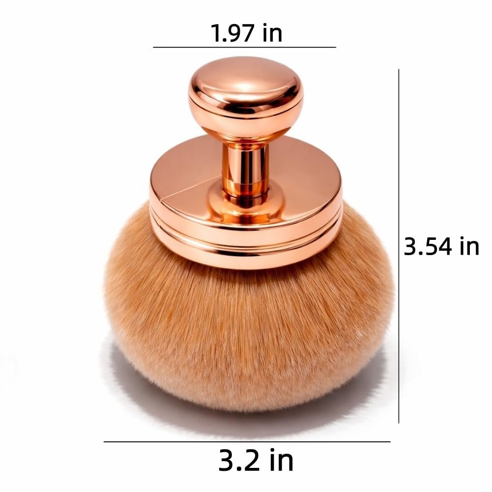 GOERTI Extra Large Self Tanner Brush – Ultra-Dense Kabuki Foundation Brush for Streak-Free Tanning Mousse, Bronzer, Body Foundation & Glow Cream Avelisse