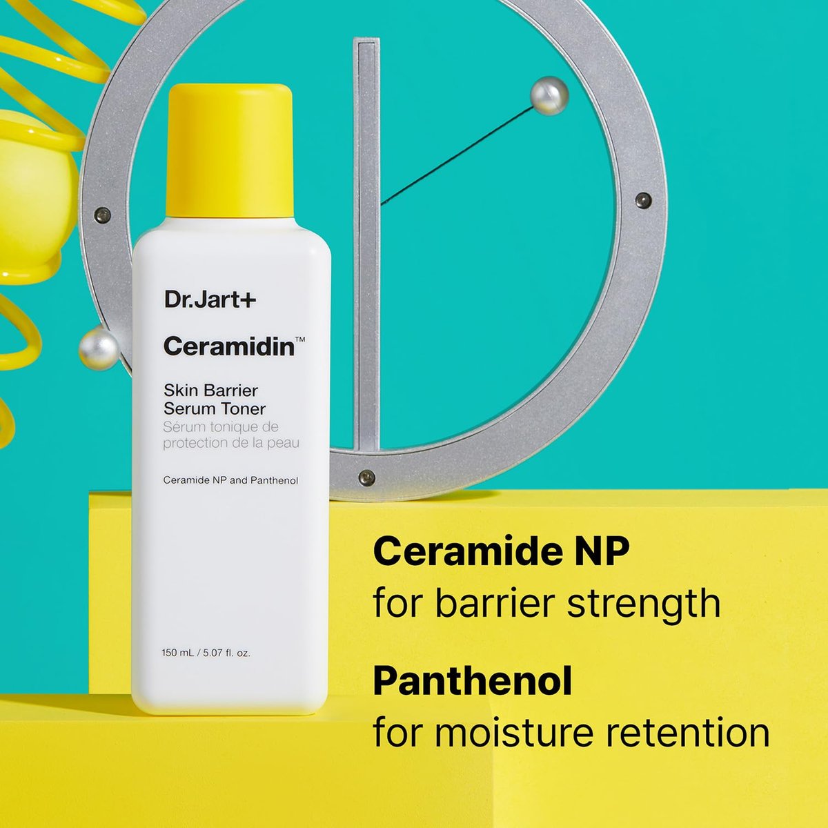 Dr.Jart+ Ceramidin Skin Barrier Repair Korean Face Serum Toner with Ceramides – Milky Toner, 5.07 Fl Oz Avelisse