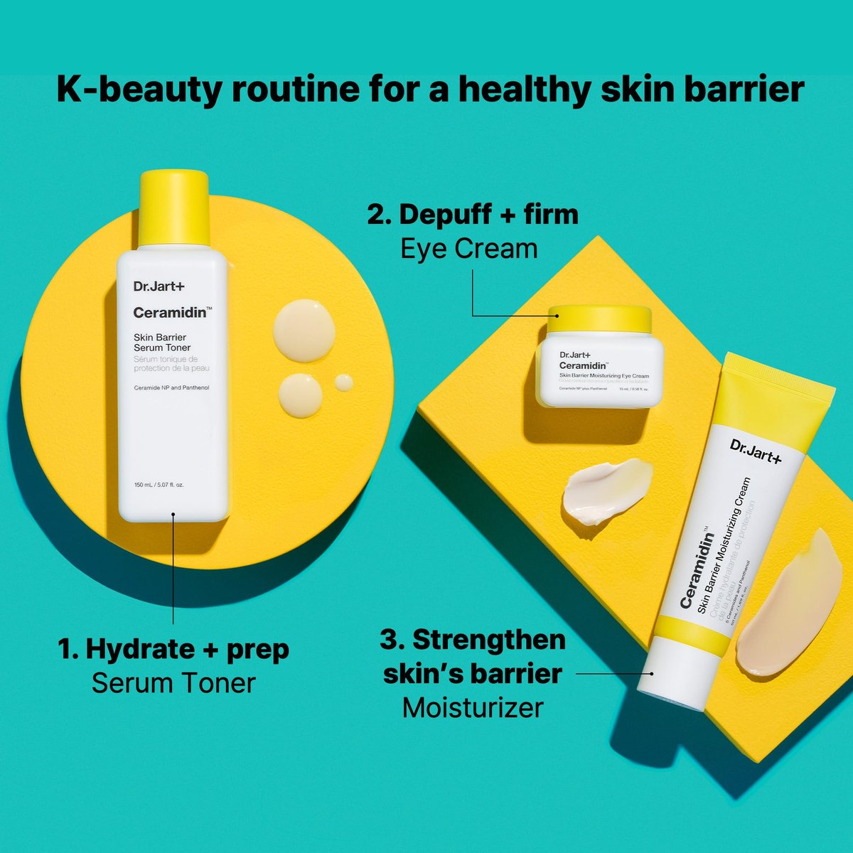 Dr.Jart+ Ceramidin Skin Barrier Repair Korean Face Serum Toner with Ceramides – Milky Toner, 5.07 Fl Oz Avelisse
