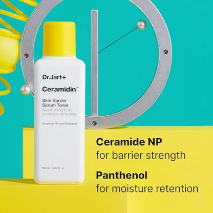 Dr.Jart+ Ceramidin Skin Barrier Repair Korean Face Serum Toner with Ceramides – Milky Toner, 5.07 Fl Oz Avelisse