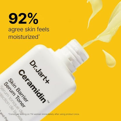 Dr.Jart+ Ceramidin Skin Barrier Repair Korean Face Serum Toner with Ceramides – Milky Toner, 5.07 Fl Oz Avelisse