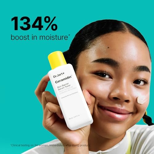 Dr.Jart+ Ceramidin Skin Barrier Repair Korean Face Serum Toner with Ceramides – Milky Toner, 5.07 Fl Oz Avelisse
