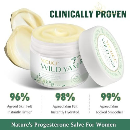 Xaarty Wild Yam Cream for Hormone Balance – Natural Face Moisturizer for Women, Alleviate Menstrual Discomfort & Menopause Issues, Rich in Vitamins, 3.17 Oz