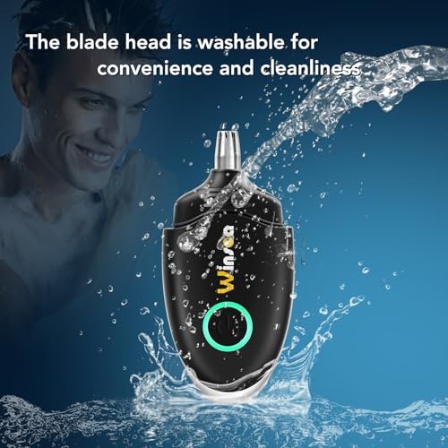 Winsea Ear and Nose Hair Trimmer – Precision Shaver for Men & Women, USB Rechargeable, Waterproof, Quiet & Safe (Black) - görsel 6