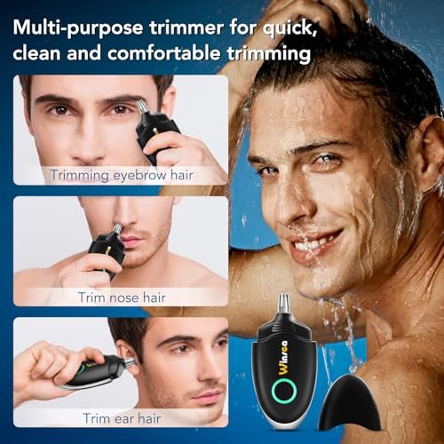 Winsea Ear and Nose Hair Trimmer – Precision Shaver for Men & Women, USB Rechargeable, Waterproof, Quiet & Safe (Black) - görsel 4