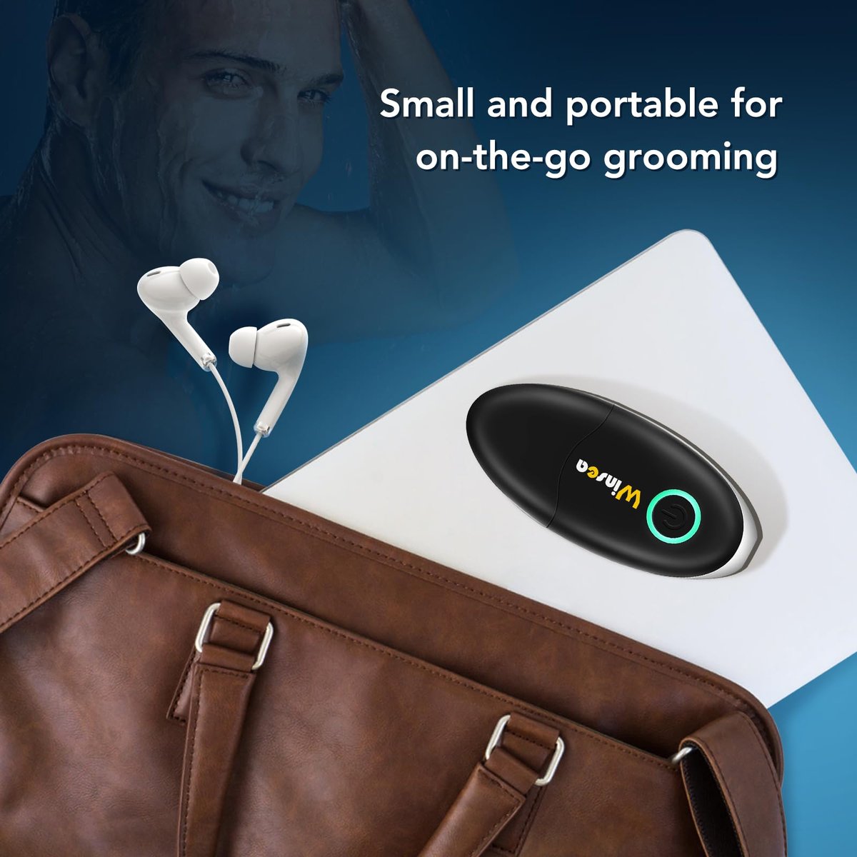 Winsea Ear and Nose Hair Trimmer – Precision Shaver for Men & Women, USB Rechargeable, Waterproof, Quiet & Safe (Black) - görsel 11
