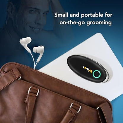 Winsea Ear and Nose Hair Trimmer – Precision Shaver for Men & Women, USB Rechargeable, Waterproof, Quiet & Safe (Black)