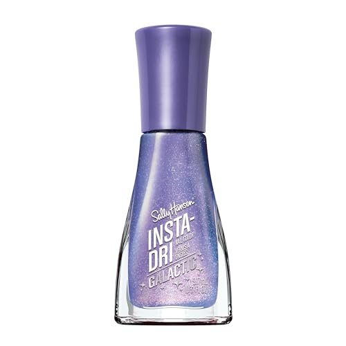 Sally Hansen Insta-Dri Galactic Nail Polish - Quick Dry, Long Lasting, Streak-Free Shine - 110 Ne-Blue-la Holographic Blue-Purple Nail Color - görsel 2