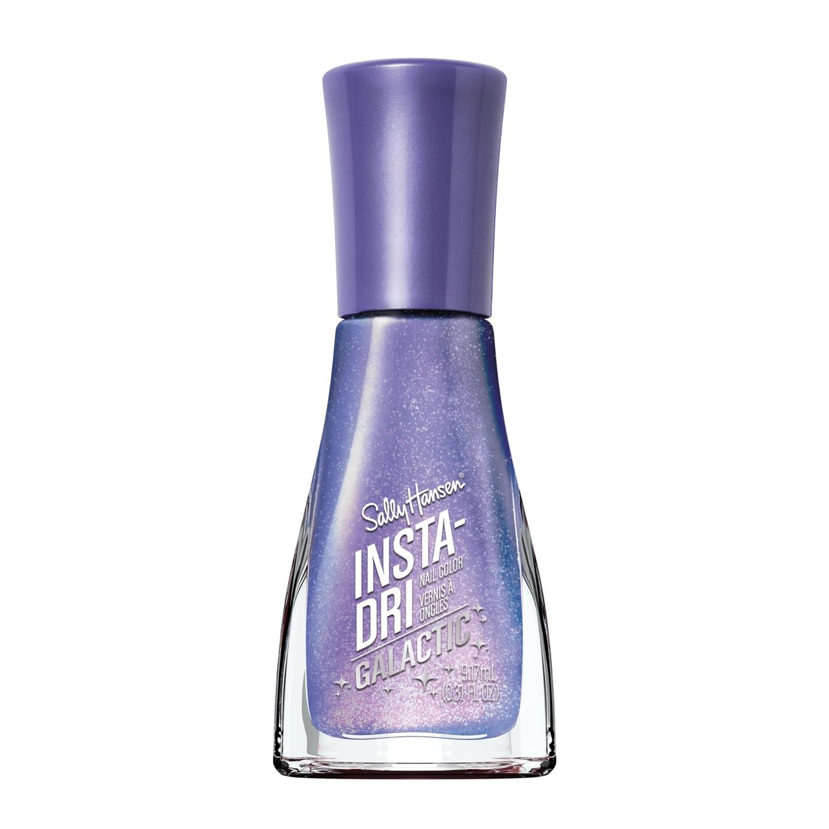 Sally Hansen Insta-Dri Galactic Nail Polish - Quick Dry, Long Lasting, Streak-Free Shine - 110 Ne-Blue-la Holographic Blue-Purple Nail Color - görsel 1