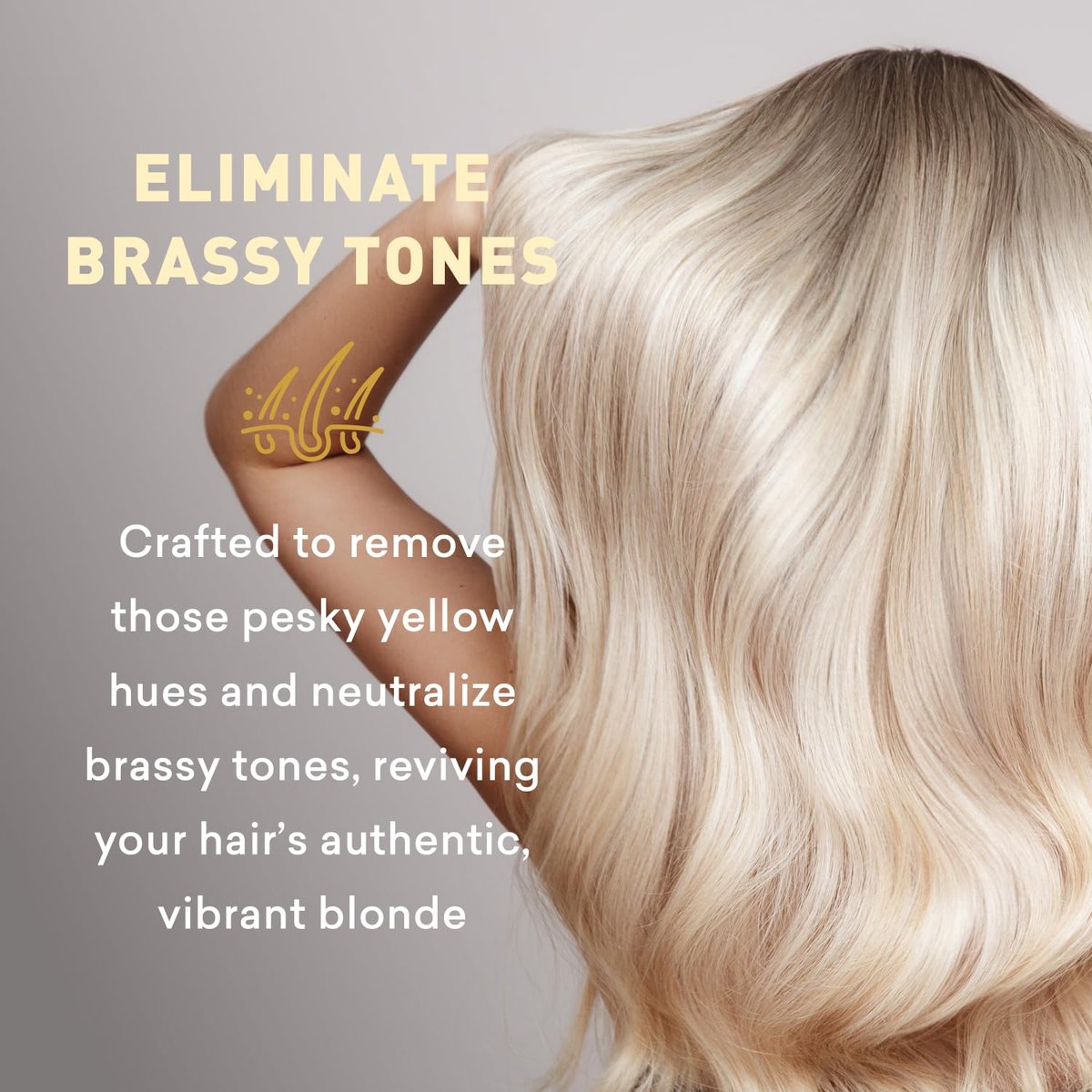 Just Nutritive Shampoo for Blonde Natural & Color-Treated Hair - Neutralize Brassy Tones, Paraben Free, 8 oz Avelisse
