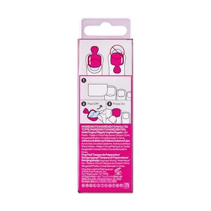 imPRESS Sweet as Honey No Glue Mani Press On Nails - Short Medium Pink Squoval - 24 Nails with Prep Pad & File
