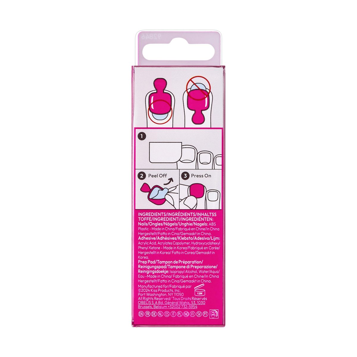 imPRESS Sweet as Honey No Glue Mani Press On Nails - Short Medium Pink Squoval - 24 Nails with Prep Pad & File - görsel 15