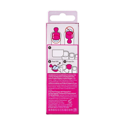 imPRESS Sweet as Honey No Glue Mani Press On Nails - Short Medium Pink Squoval - 24 Nails with Prep Pad & File
