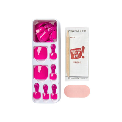 imPRESS Sweet as Honey No Glue Mani Press On Nails - Short Medium Pink Squoval - 24 Nails with Prep Pad & File
