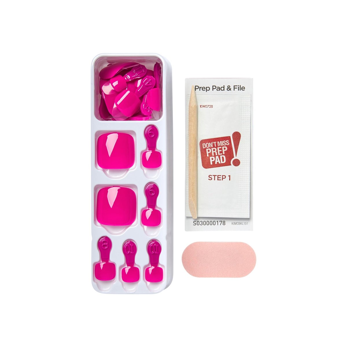 imPRESS Sweet as Honey No Glue Mani Press On Nails - Short Medium Pink Squoval - 24 Nails with Prep Pad & File - görsel 13