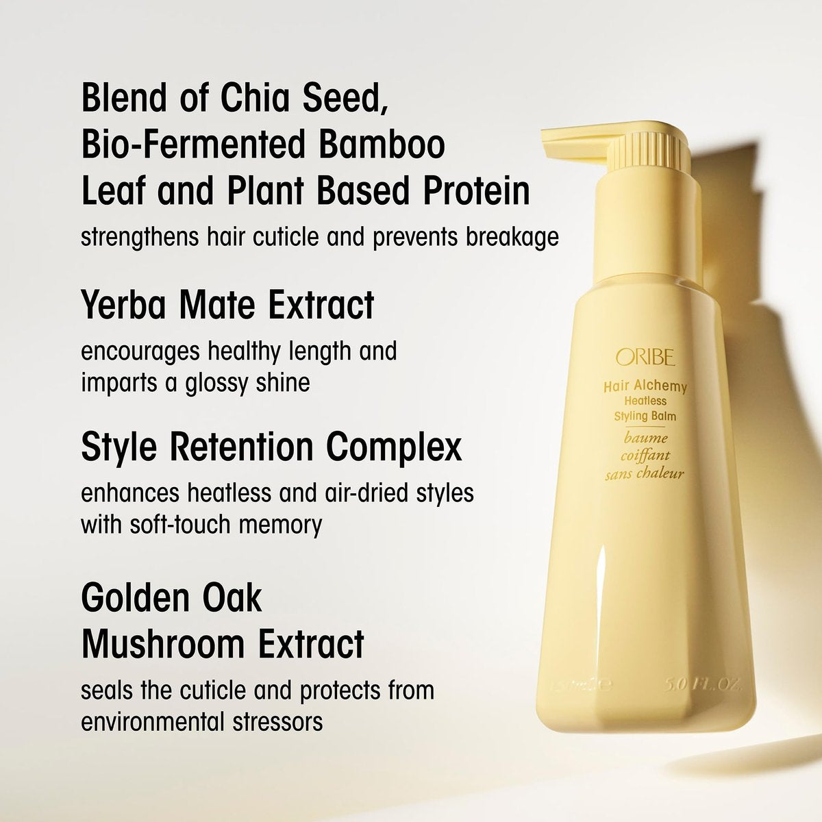 Oribe Hair Alchemy Heatless Hair Styling Balm - Reduces Breakage & Strengthens Hair for Fine to Medium Hair - 5 oz Avelisse