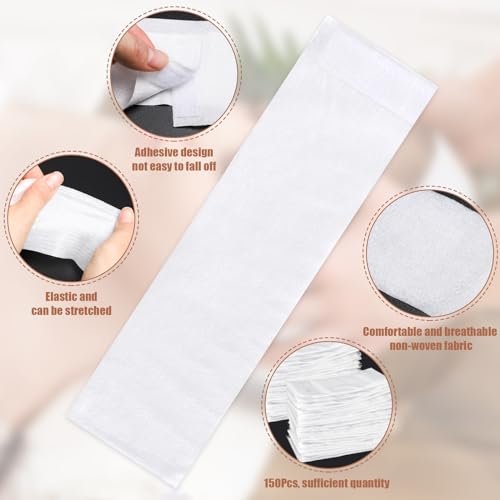 obeoby 150 Pieces Disposable Hairband for Women - Non-Woven Fabric Spa Headband for Facial, Makeup, Travel Avelisse