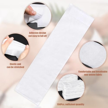 obeoby 150 Pieces Disposable Hairband for Women - Non-Woven Fabric Spa Headband for Facial, Makeup, Travel Avelisse