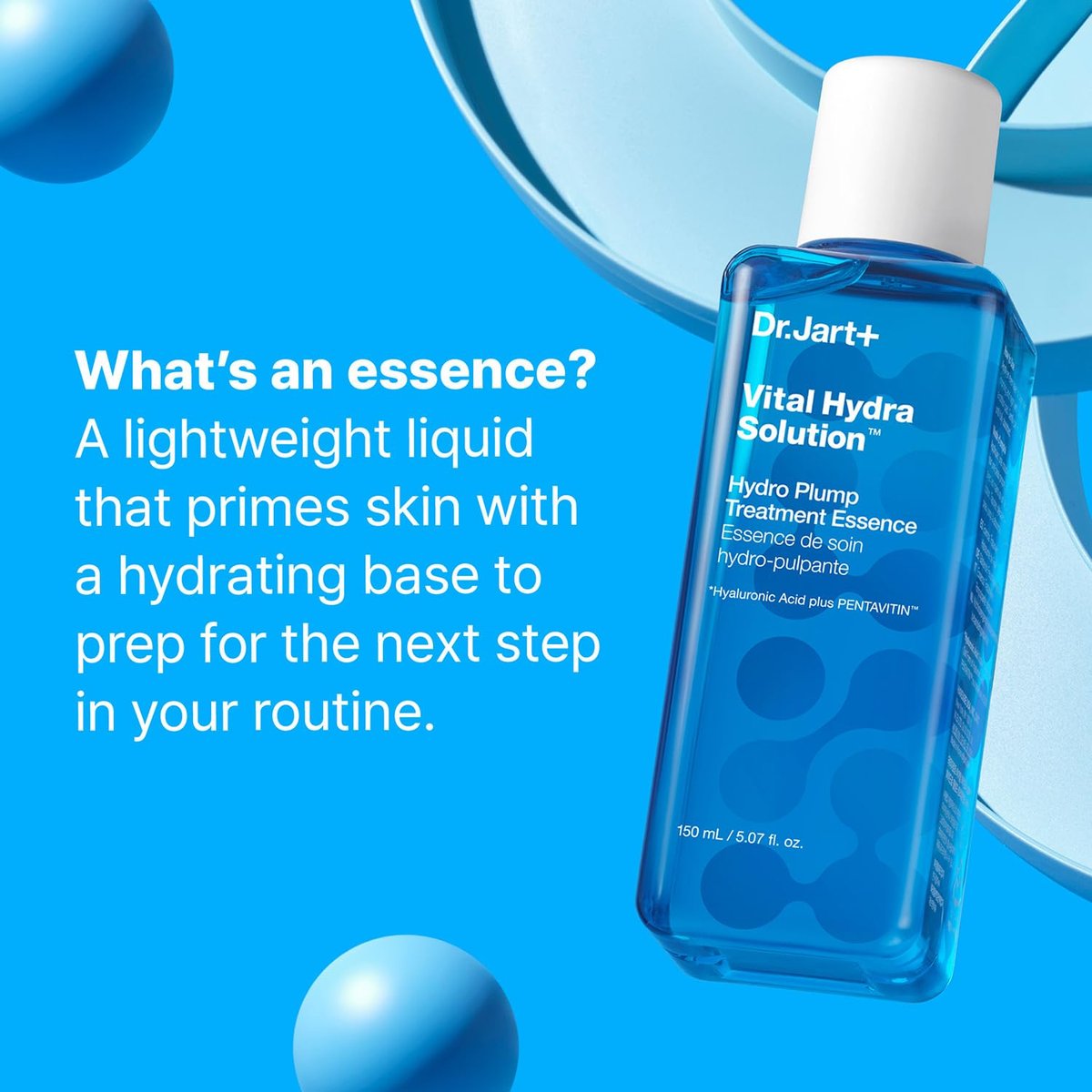 Dr.Jart+ Vital Hydra Solution Hydro Plump Treatment Essence with Hyaluronic Acid for Glass Skin | 5.07 Fl Oz Avelisse