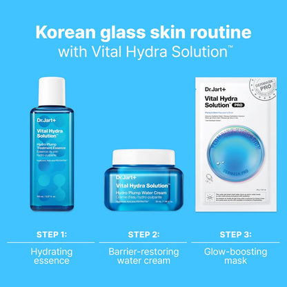 Dr.Jart+ Vital Hydra Solution Water Cream - Glass Skin Hydrating Moisturizer with Hyaluronic Acid, 1.69 oz Avelisse