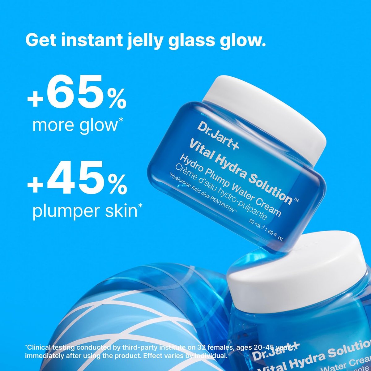 Dr.Jart+ Vital Hydra Solution Water Cream - Glass Skin Hydrating Moisturizer with Hyaluronic Acid, 1.69 oz Avelisse