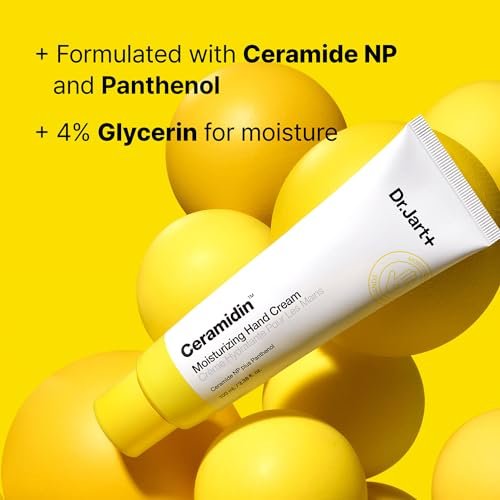Dr.Jart+ Ceramidin Moisturizing Hand Cream for Dry Hands with Ceramides and Panthenol - 3.38 Fl Oz Avelisse