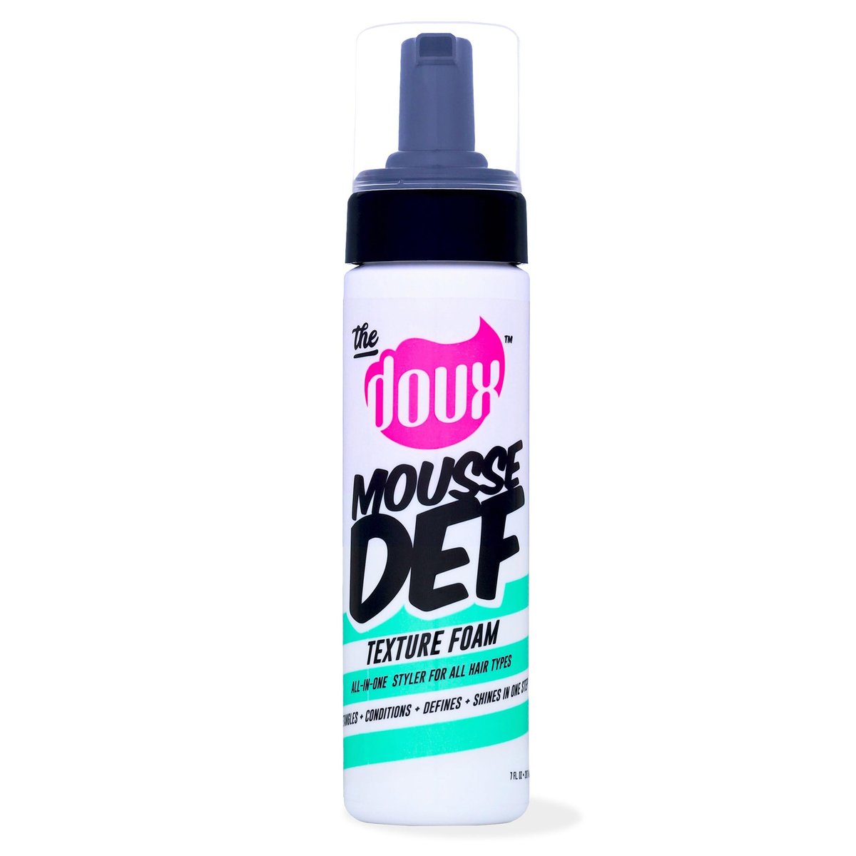 The Doux Multi-Use Mousse for Curly Hair – Mousse Def Texture Foam for Styling, Curl Definition, Volume & Shine – Curl Cream Alternative for Textured Hair & Natural Hair Styles Avelisse