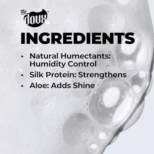 The Doux Multi-Use Mousse for Curly Hair – Mousse Def Texture Foam for Styling, Curl Definition, Volume & Shine – Curl Cream Alternative for Textured Hair & Natural Hair Styles Avelisse