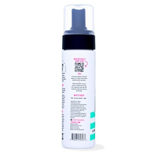 The Doux Multi-Use Mousse for Curly Hair – Mousse Def Texture Foam for Styling, Curl Definition, Volume & Shine – Curl Cream Alternative for Textured Hair & Natural Hair Styles Avelisse
