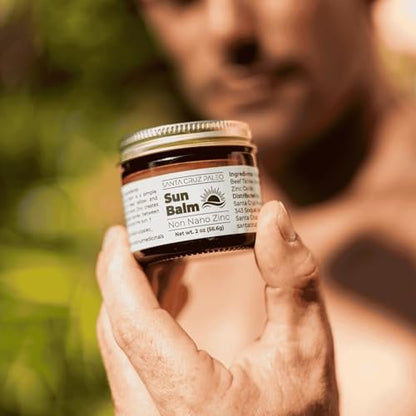 Santa Cruz Paleo Beef Tallow Sun Balm with Non-Nano Zinc Oxide – Unscented Natural Mineral Sun Protection for Face & Body, Acne Safe, Non-Comedogenic Moisturizer, Organic Balm, 2 Oz Avelisse