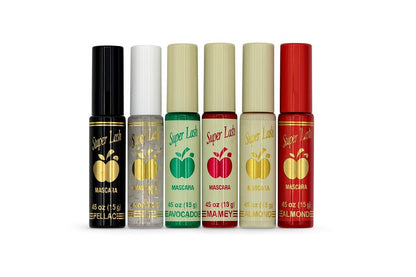 By Apple Super Lash Mascara Bundle - 5 Black + 1 Clear - Bold & Durable Eye Makeup for Length, Volume & Organic Lash Growth (Pack of 6) Avelisse