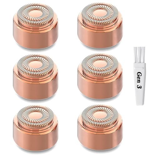 Generation 3 Replacement Heads for Finishing Touch Flawless Facial Hair Remover – 6-Pack Gold Blades Compatible with New Flawless Gen 3 - görsel 2