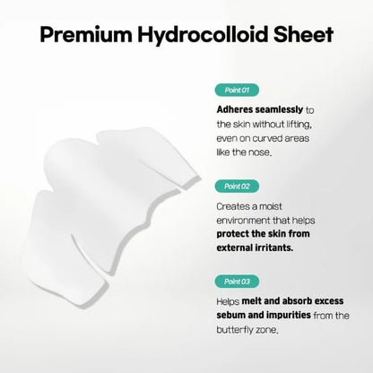 SLLIGHT Centella Poreless Patches – Hydrocolloid Nose Patches for Blackhead Removal & Sebum Control with Centella Asiatica | Korean Skincare | 8 Count