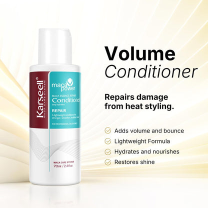 Karseell Travel Shampoo and Conditioner Set with Collagen Hair Mask – 3 Piece Carry-On Vacation Kit (70 mL + 70 mL + 100 mL) Avelisse