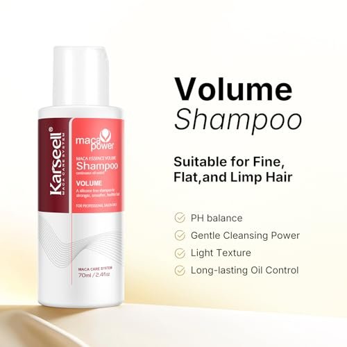 Karseell Travel Shampoo and Conditioner Set with Collagen Hair Mask – 3 Piece Carry-On Vacation Kit (70 mL + 70 mL + 100 mL) Avelisse